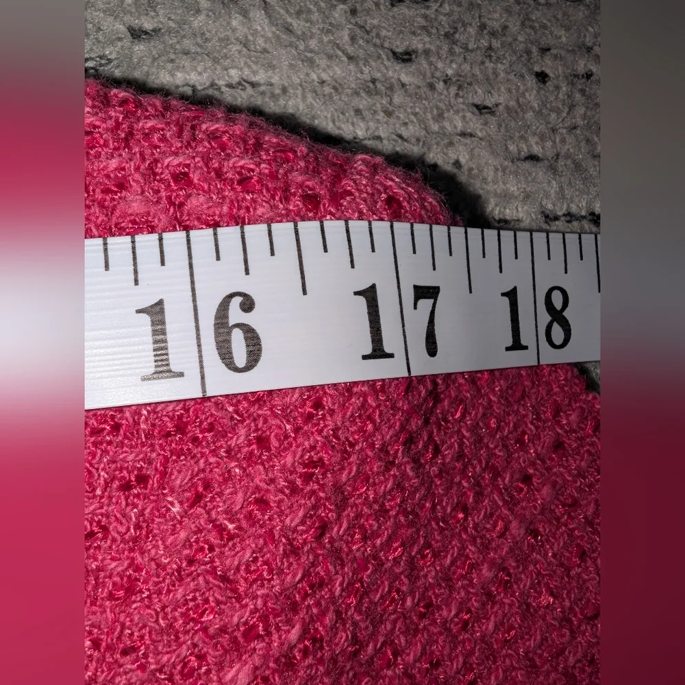 Elegant Pink Tweed Short Sleeve Knee Length Dress - Picture 12 of 15